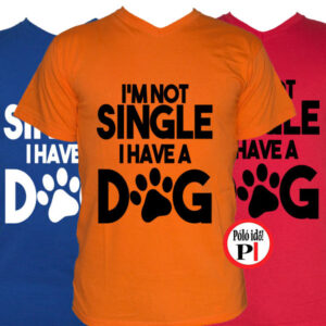 kutya póló not single