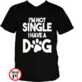 kutya póló not single fekete