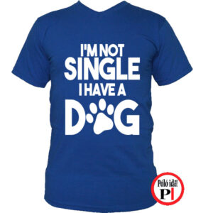 kutya póló not single kék