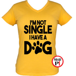 kutya póló not single női citrom