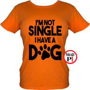 kutya póló not single női narancs