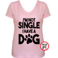 kutya póló not single női pink