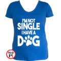 kutya póló not single női kék