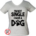 kutya póló not single női szürke