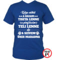 kutya póló üres kék