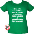 kutya póló üres női zöld