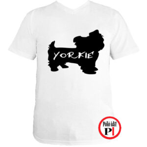 kutya póló yorkie fehér