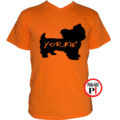 kutya póló yorkie narancs