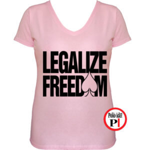 poker póló legalize női pink