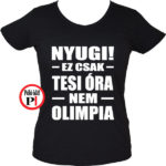 sport póló olimpia női fekete