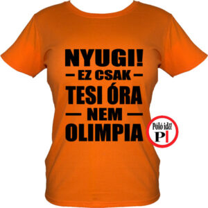 sport póló olimpia női narancs