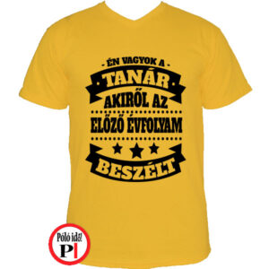 tanár póló előző évfolyam citrom