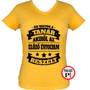 tanár póló előző évfolyam női citrom