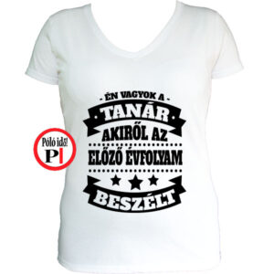 tanár póló előző évfolyam női fehér