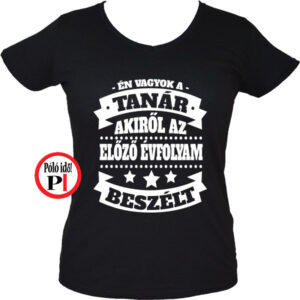 tanár póló előző évfolyam női fekete