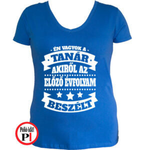 tanár póló előző évfolyam női kék