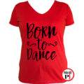 tánc póló born to dance piros
