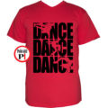 tánc póló dance dance dance piros