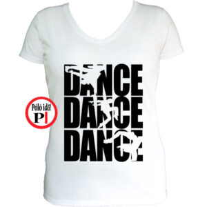 tánc póló dance dance dance női fehér