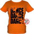 tánc póló dance dance dance női narancs