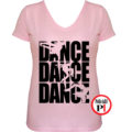 tánc póló dance dance dance női pink