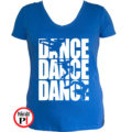 tánc póló dance dance dance női kék