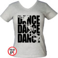 tánc póló dance dance dance női szürke