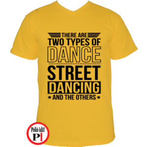 tánc póló street citrom