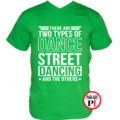 tánc póló street zöld