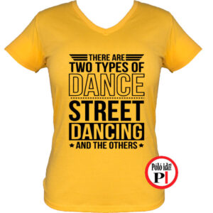 tánc póló street női citrom