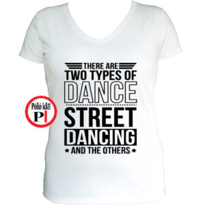 tánc póló street női fehér