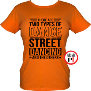 tánc póló street női narancs