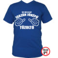 tűzoltó póló jóképű kék