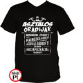 asztalos póló óradíjak fekete