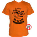 asztalos póló papa narancs