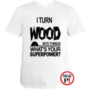 asztalos póló superpower fehér