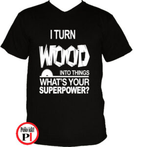 asztalos póló superpower fekete