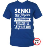 asztalos póló tökéletes kék