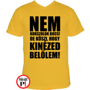 edző póló nem kokszolok citrom