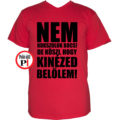 edző póló nem kokszolok piros