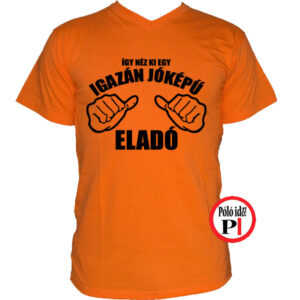 eladó póló jóképű narancs