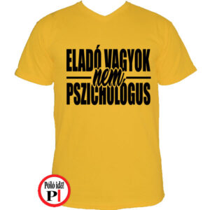 eladó póló nem pszichologus citrom