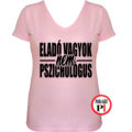 eladó póló nem pszichologus női pink