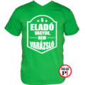 eladó póló nem varázsló zöld