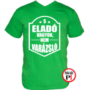 eladó póló nem varázsló zöld
