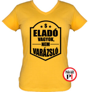 eladó póló nem varázsló női citrom