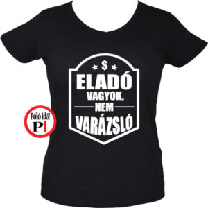 eladó póló nem varázsló női fekete