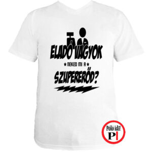 eladó póló szupererő fehér