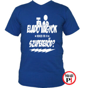 eladó póló szupererő kék