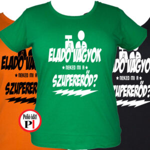 eladó póló szupererő női